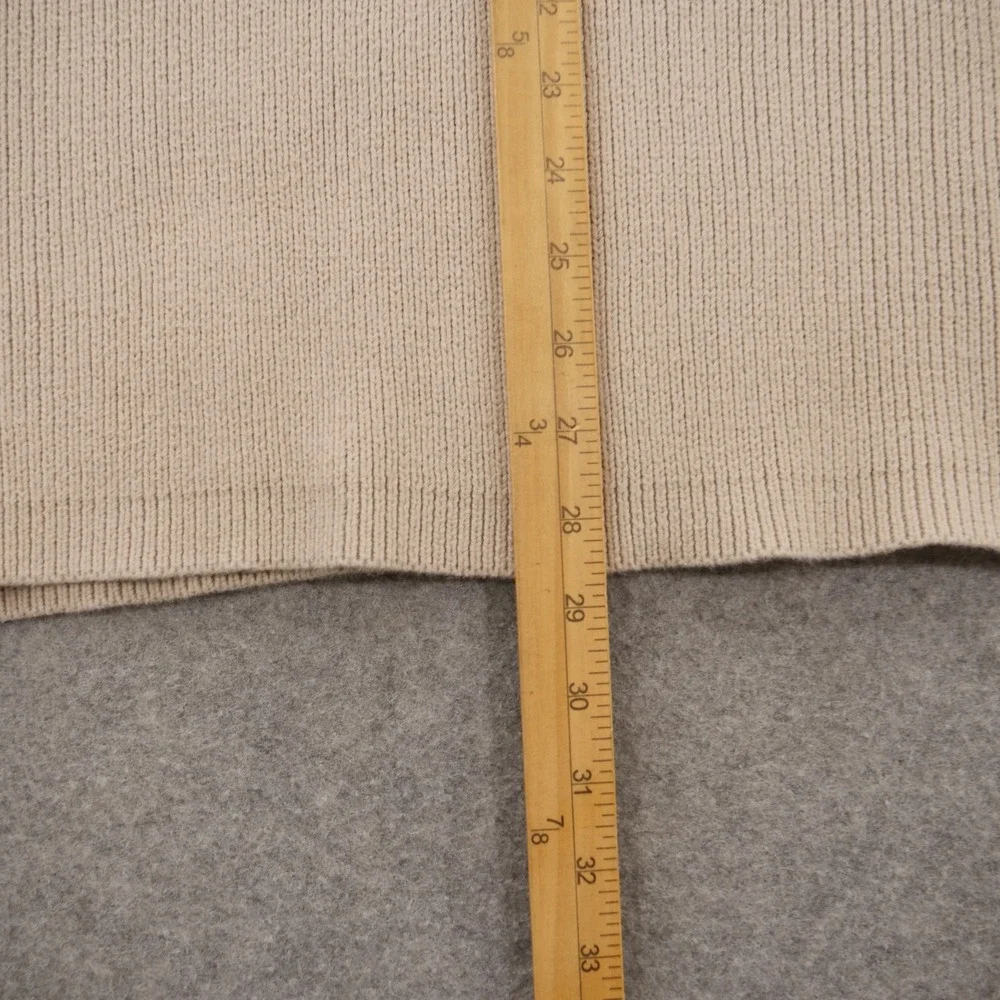 Banana Republic Sweater Mens Extra Large Beige Mock Neck Knit Pullover